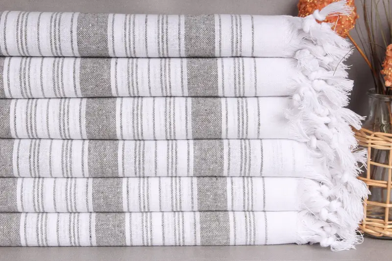 Monogram Turkish Bath Towel, Custom Beach Towels, Quick-dry towel, 68x32 Cotton Striped Towel, Lightweight towel, Baby Boy Gift, Turkish Towel USA - 2