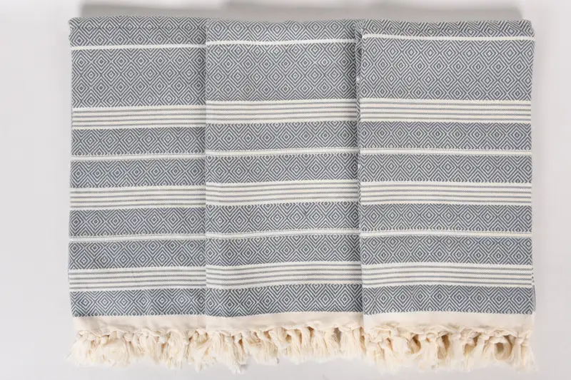 Beach Size Towel, Peshtemal Towel USA, Bath towel, Custom Towel, Xmas Gifts, Towel With Name, 70x38 Cotton Diamond Towel, Personalized Turkish Towel - 7
