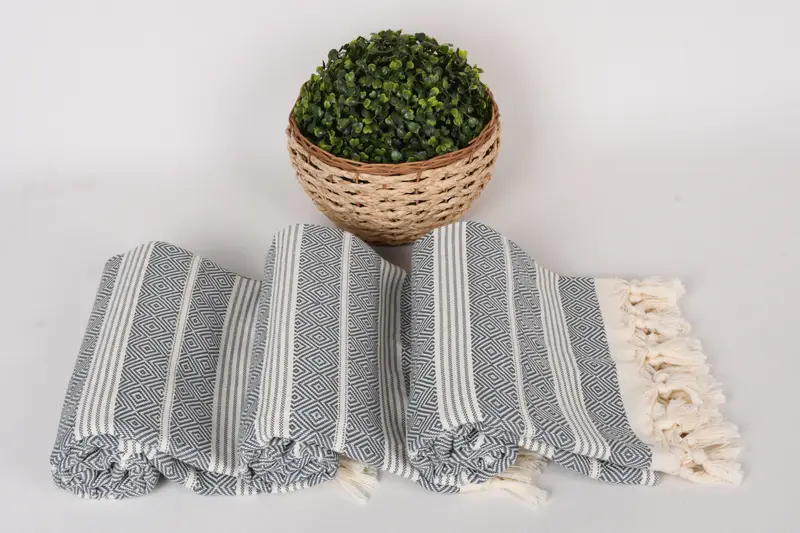 Beach Size Towel, Peshtemal Towel USA, Bath towel, Custom Towel, Xmas Gifts, Towel With Name, 70x38 Cotton Diamond Towel, Personalized Turkish Towel - 8