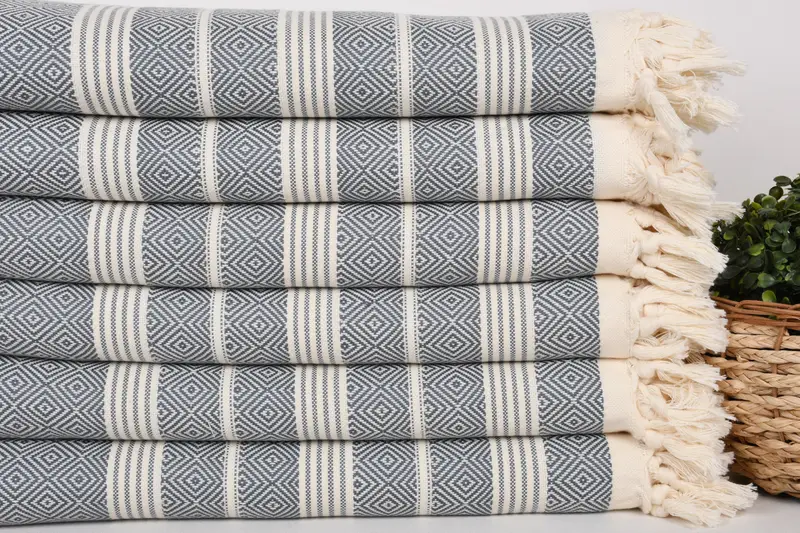 Beach Size Towel, Peshtemal Towel USA, Bath towel, Custom Towel, Xmas Gifts, Towel With Name, 70x38 Cotton Diamond Towel, Personalized Turkish Towel - 2