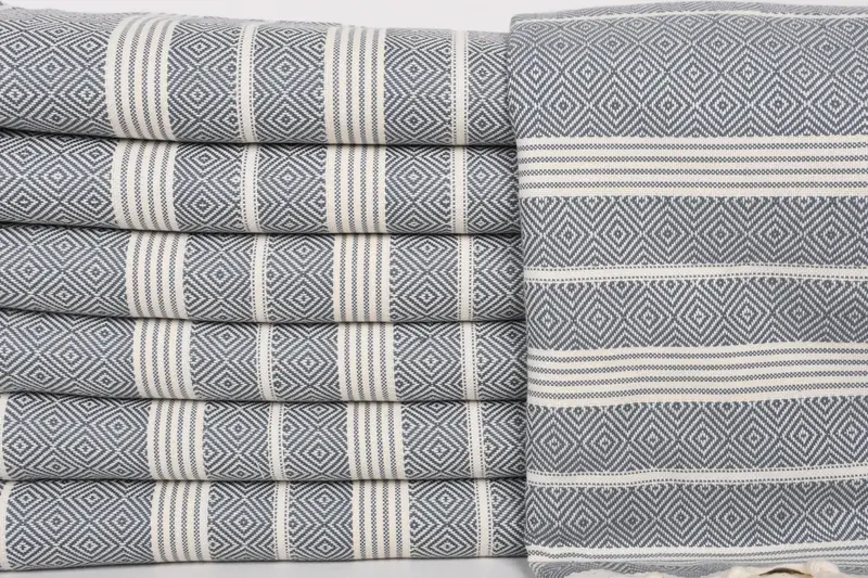 Beach Size Towel, Peshtemal Towel USA, Bath towel, Custom Towel, Xmas Gifts, Towel With Name, 70x38 Cotton Diamond Towel, Personalized Turkish Towel - 1