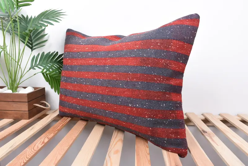 20x28 Red Pillow Case, Pillow for Sofa, Retro Pillow Sham, Cozy Throw Cushion, Bolster Cushion Case, Pillow for Couch, Pillow, Antique Pillows - 5