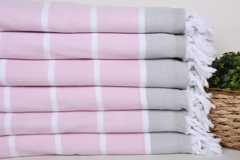 68x40 Cotton Striped Terry Towel, Personalized Turkish Towel, Personalized Towel, Personalize Gift, Bridesmaid Gift Towel, Kids Beach Towel - 2