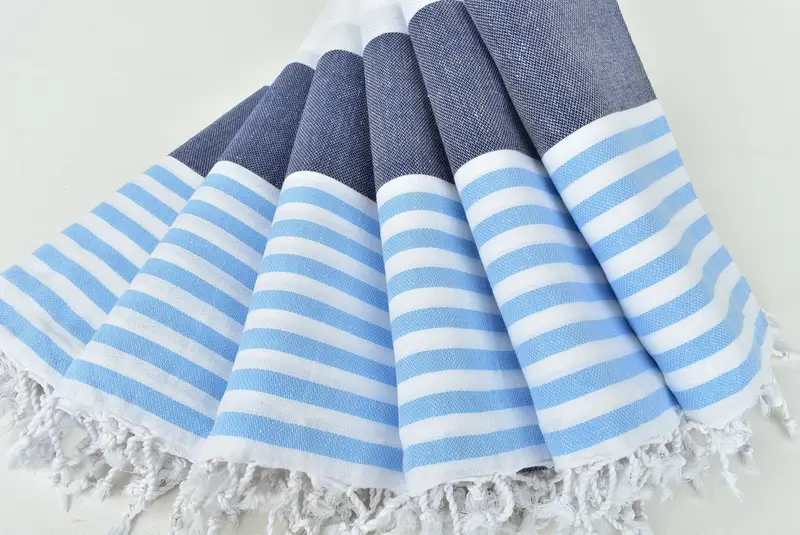70x40 Cotton Striped Towel, Summer Towel, Summer Gift, Personalized Towel Gift, Summer Gift Ideas, Gift For Her, Embroidery Towels, Beach Towel Bulk - 4