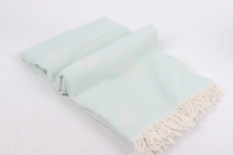 Turkish hand towel, Monogrammed Beach Towel, Travel towel, Handmade Turkish hammam towel, 70x36 Cotton Paw Design Towel, Mother Of The Groom Gift - 7