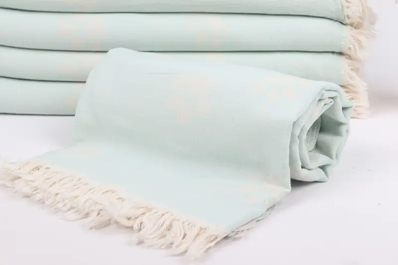 Turkish hand towel, Monogrammed Beach Towel, Travel towel, Handmade Turkish hammam towel, 70x36 Cotton Paw Design Towel, Mother Of The Groom Gift - 5