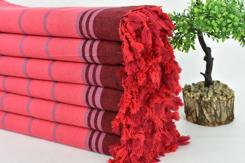 Düğün Günü için Hediye, 68x40 pamuklu çizgili havlu, monogramlı plaj havlusu, el yapımı hediye, düğün hediye fikirleri, kişiselleştirilmiş nedime hediyesi - 3