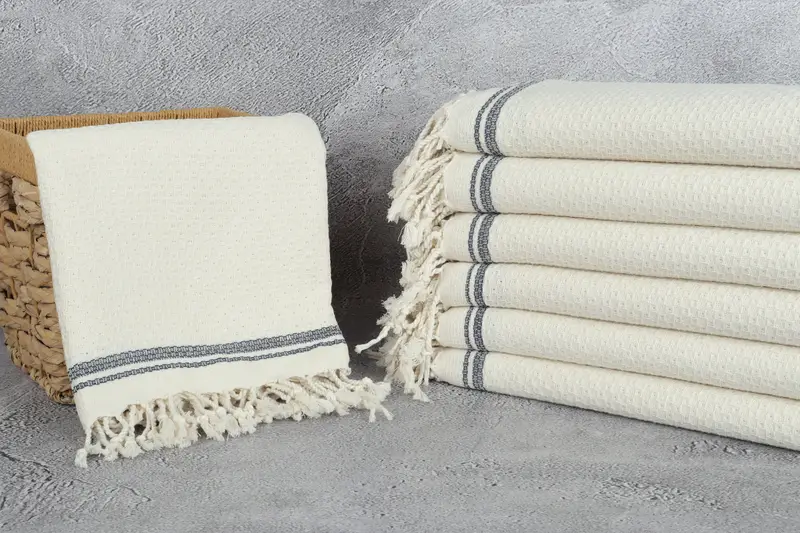 68x36 Cotton Striped Towel, Personalized Towel, Bachelorette Beach Towel, Gifts For Him, Housewarming Gift, Hammam towel, Bridal Shower Gifts - 3