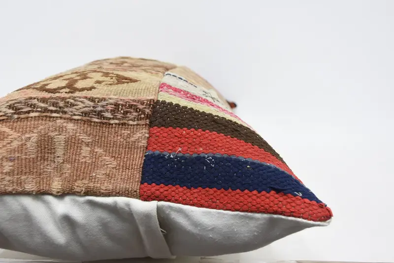 Cushion, One Of A Kind Pillow Sham, Kilim Cushion Sham, 16x36 Orange Pillow Cover, Kilim Pillow, Garden Cushion Cover, Throw Kilim Pillow - 5