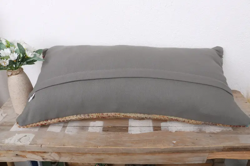 Pillow for Sofa, 12x24 Brown Pillow Cover, Cushion, Handmade Cushion Case, Boho Chic Pillow Sham, Interior Designer Pillow, Gift Pillow - 7
