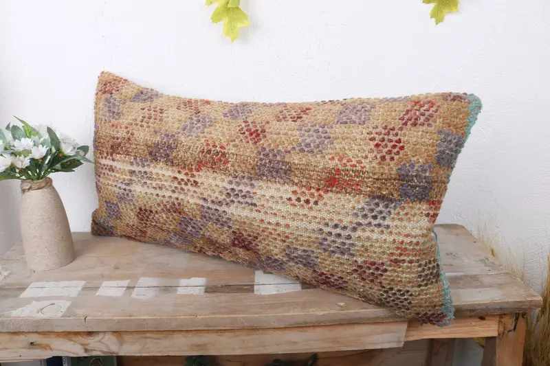 Pillow for Sofa, 12x24 Brown Pillow Cover, Cushion, Handmade Cushion Case, Boho Chic Pillow Sham, Interior Designer Pillow, Gift Pillow - 4