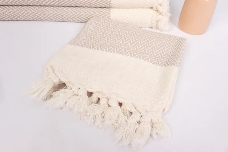 Personalized Hand Towel, Personalized Gift For Him, Monogram Towels, 34x18 Cotton Zigzag Design Towel, Wedding Gift, Turkish Towel Hand Towel - 5