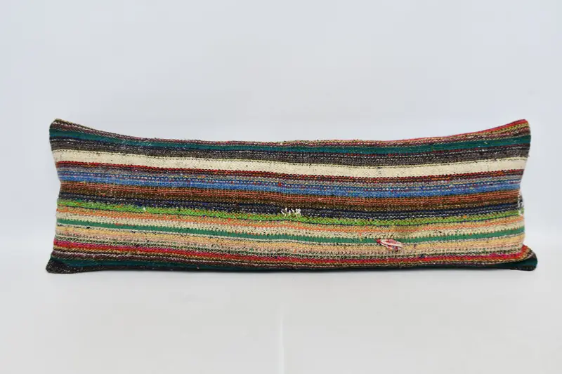 Couch Cushion, Southwestern Cushion Case, Interior Designer Pillow, Boho Pillow Sham Cover, Boho Pillow, 16x48 Blue Pillow Sham, Pillow - 1