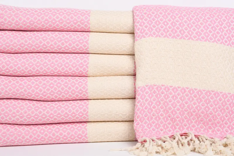 Turkish beach towel, 70x40 Cotton Geometric Towel, Towel With Name, Guest Towel, Spa Gift, Custom Wedding Gift, Housewarming Gift, Bridesmaid Towel - 1