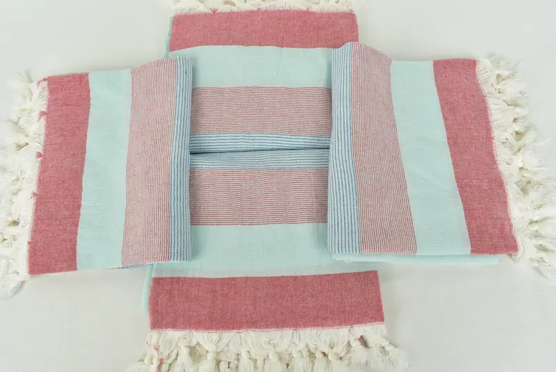 Turkish hand towel, Personalized Turkish Towel, Organic Turkish towel, Home Decor Towel, 68x40 Cotton Striped Towel, Turkish Bath Towel USA - 6