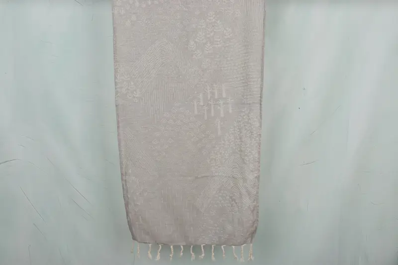 Organic Towel, Summer Towel, 36x18 Cotton Mountain Design Towel, Personalized Gift, Monogrammed Hand Towel, Wedding Gift Ideas, Wedding Favors - 1