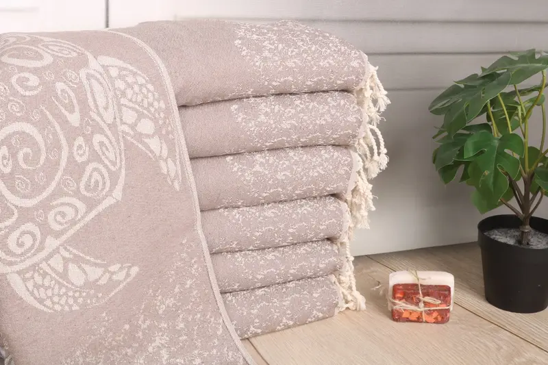36x18 Cotton Carretta Patterned Towel, Gym Towel, Bachelorette Favor, Personalized Gifts, Kitchen Towel, Bathroom Towels, Customized Turkish Towel - 2
