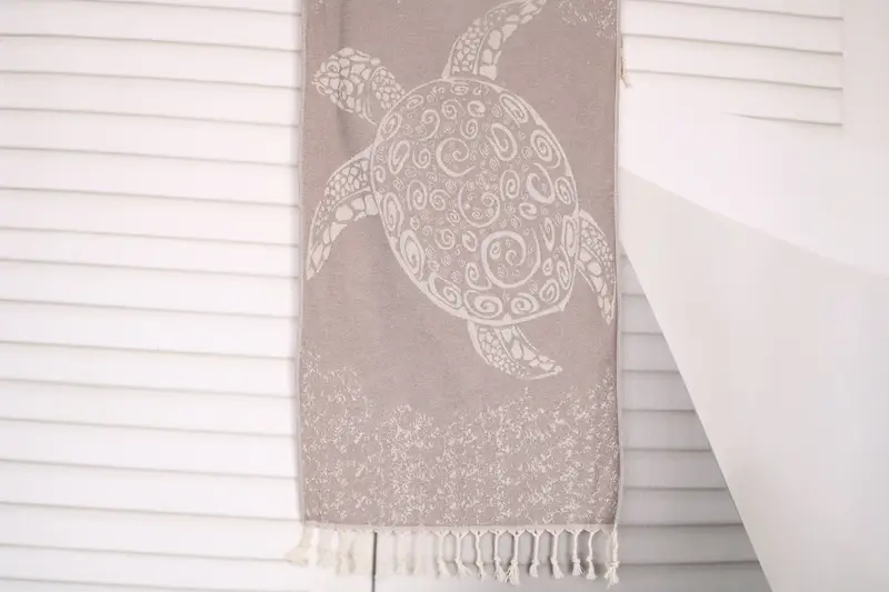 36x18 Cotton Carretta Patterned Towel, Gym Towel, Bachelorette Favor, Personalized Gifts, Kitchen Towel, Bathroom Towels, Customized Turkish Towel - 1
