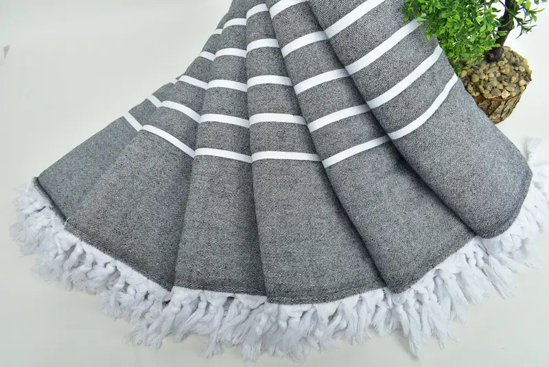 Summer Gift, Travel Towel, Bachelorette Beach Towel, Gifts For Him, Quick-Dry Beach Towel, 64x40 Cotton Striped Terry Towel, Bridal Party Gifts - 4
