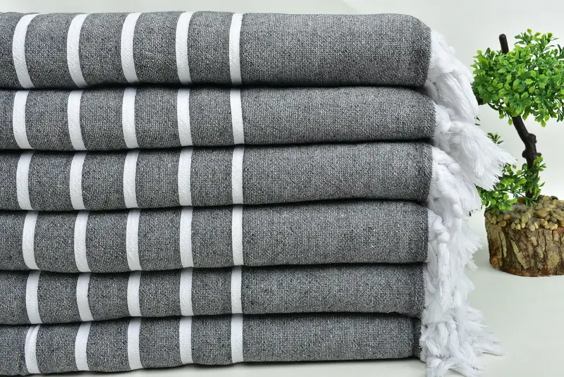 Summer Gift, Travel Towel, Bachelorette Beach Towel, Gifts For Him, Quick-Dry Beach Towel, 64x40 Cotton Striped Terry Towel, Bridal Party Gifts - 3