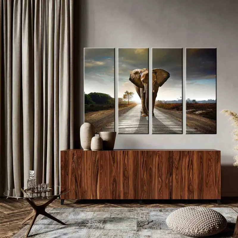 Elephant Print, Elephant Wall Art, Animals Wall Art, Animals Canvas, Wall Art Canvas, Nature Wall Art, Elephant Wall Decor, Elephant Photo, - 2
