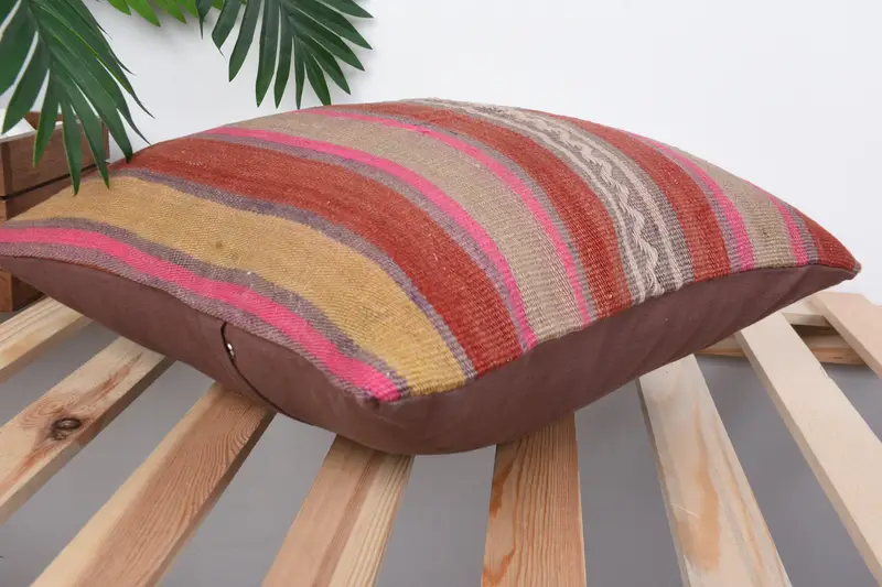 Interior Designer Pillow, 16x16 Red Pillow Cover, Antique Pillows, Ethnic Throw Pillow, Kilim Pillow, Pillow, Luxury Pillow Sham, Yoga Cushion Cover - 6