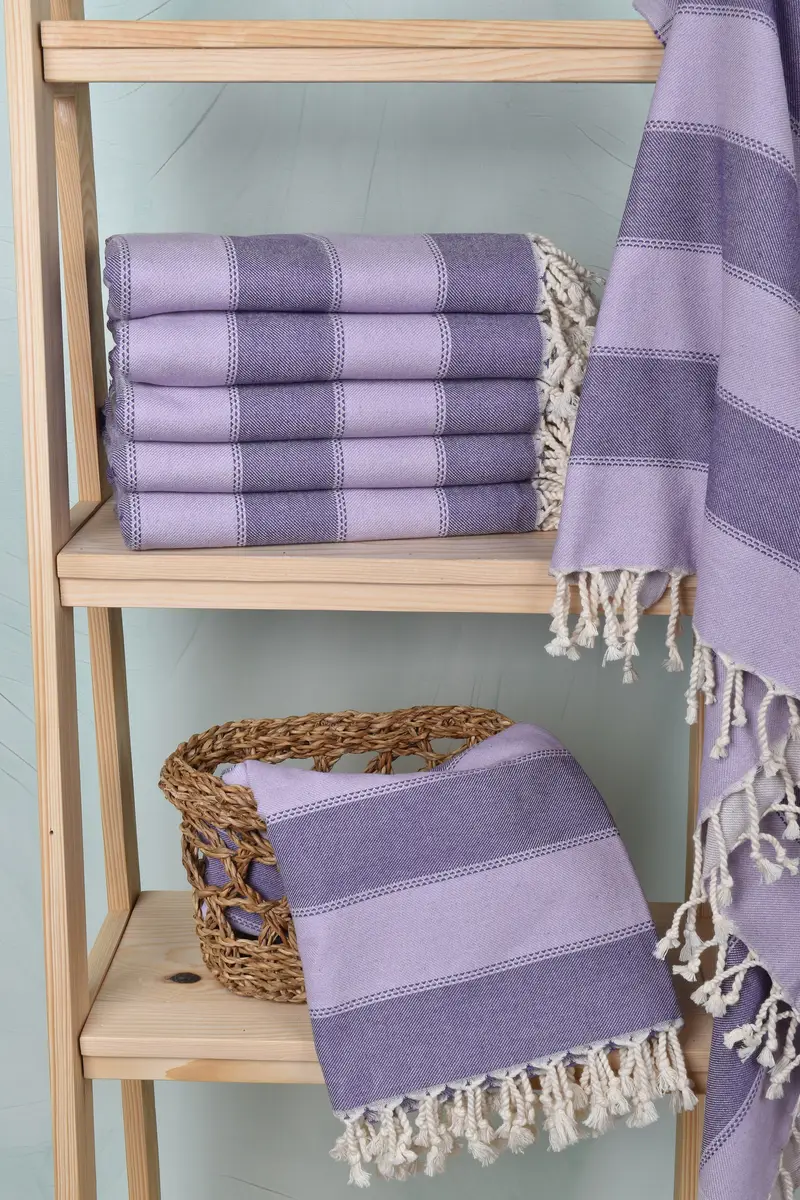 Embroidery Towel, Custom Beach Towel, Bridal Party Gifts, Gift For Him, Thin towel, Eco-friendly Turkish peshtemal towel, 68x36 Cotton Striped Towel - 3