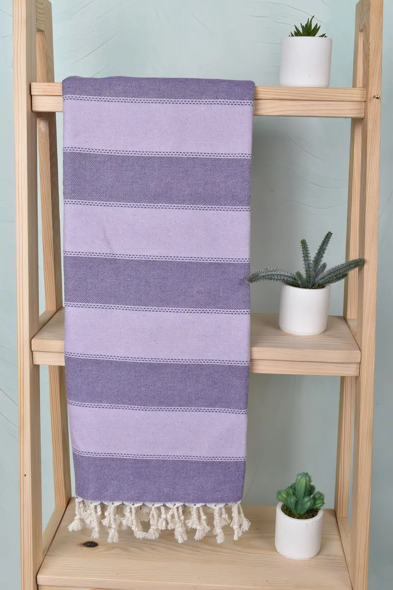 Embroidery Towel, Custom Beach Towel, Bridal Party Gifts, Gift For Him, Thin towel, Eco-friendly Turkish peshtemal towel, 68x36 Cotton Striped Towel - 8