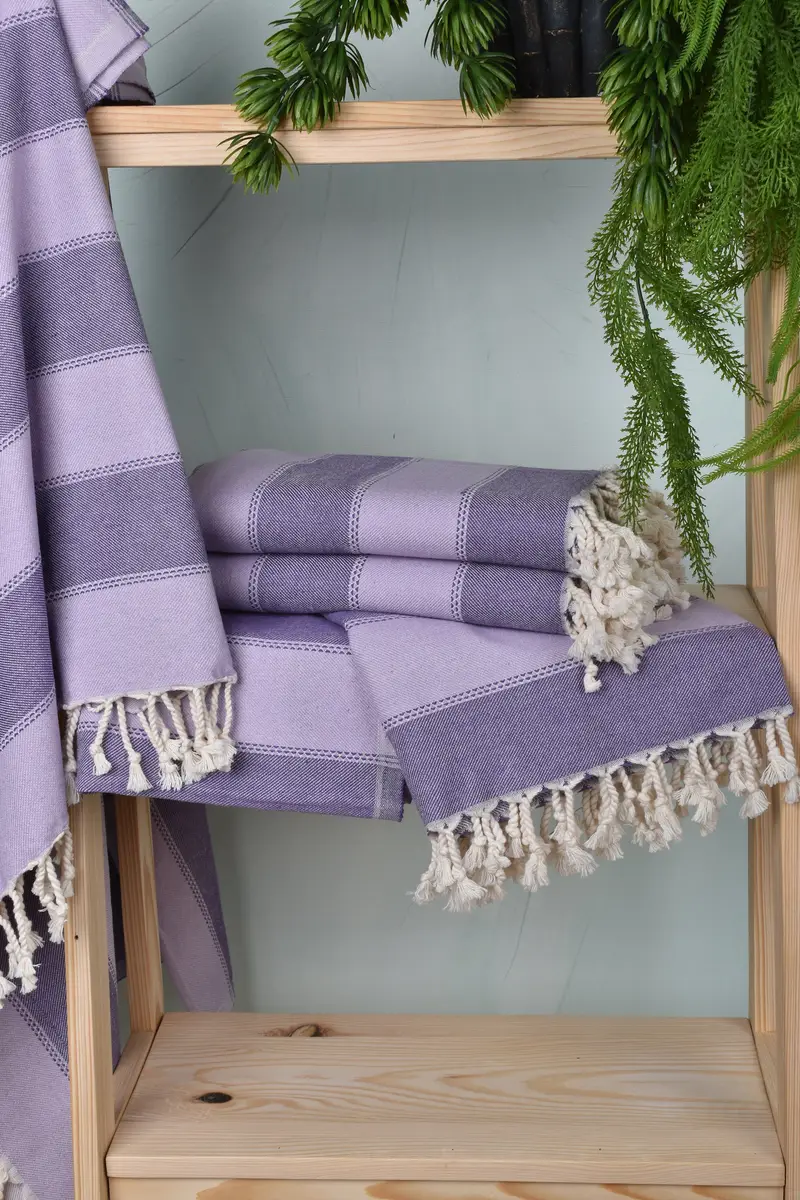 Embroidery Towel, Custom Beach Towel, Bridal Party Gifts, Gift For Him, Thin towel, Eco-friendly Turkish peshtemal towel, 68x36 Cotton Striped Towel - 6
