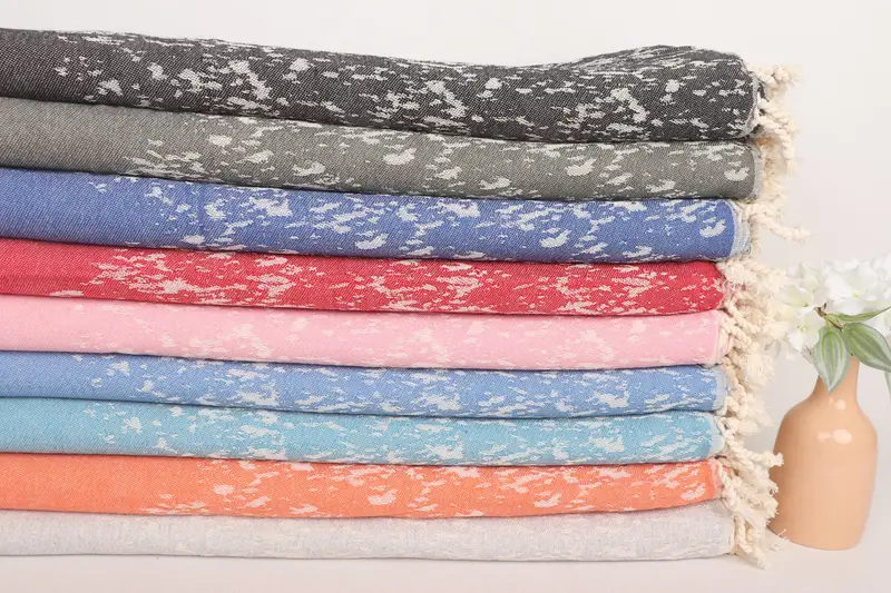 Custom Wedding Gifts, Tablecloth, Wedding For Favor, Bedspread, Turkish Bedcover, 92x70 Cotton Carretta Patterned Towel, Turkish Throw Blanket - 2