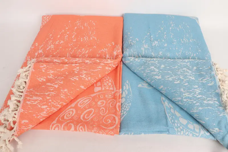 Custom Wedding Gifts, Tablecloth, Wedding For Favor, Bedspread, Turkish Bedcover, 92x70 Cotton Carretta Patterned Towel, Turkish Throw Blanket - 5
