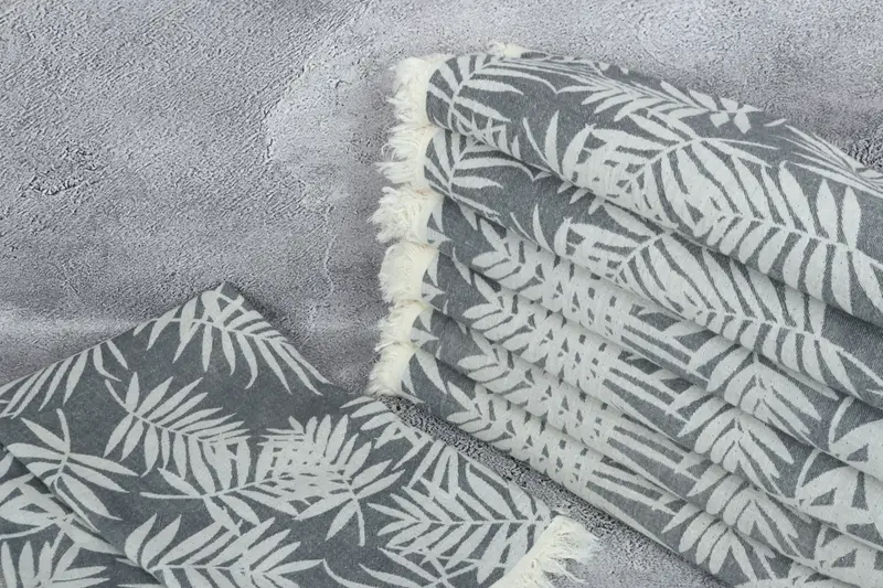 Lightweight Turkish towel, Gift For Wedding Day, Baby Boy Gift, 64x40 Cotton Floral Patterned Towel, Quick-dry peshtemal, Turkish beach towel - 3