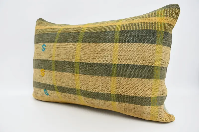 Pet Pillow, Boho Pillow, 16x24 Beige Pillow, Interior Designer Pillow, Vintage Kilim Throw Pillow, Cushion Case, Wholesale Pillow - 4