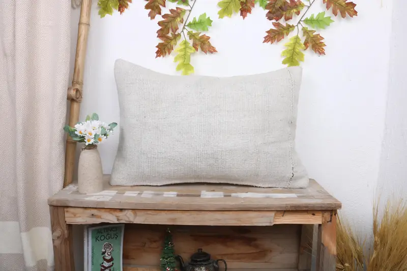 Handgefertigtes Southwestern-Leinen-Wurfkissen, 16x24 besticktes Kissen