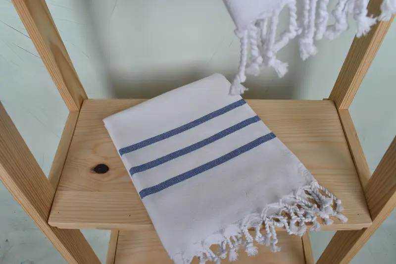 Wedding Shower Gift, Turkish Hand Towel, Custom Hand Towel, 40x20 Cotton Striped Towel, Personalized Hand Towel, First Wedding Anniversary Gift - 5