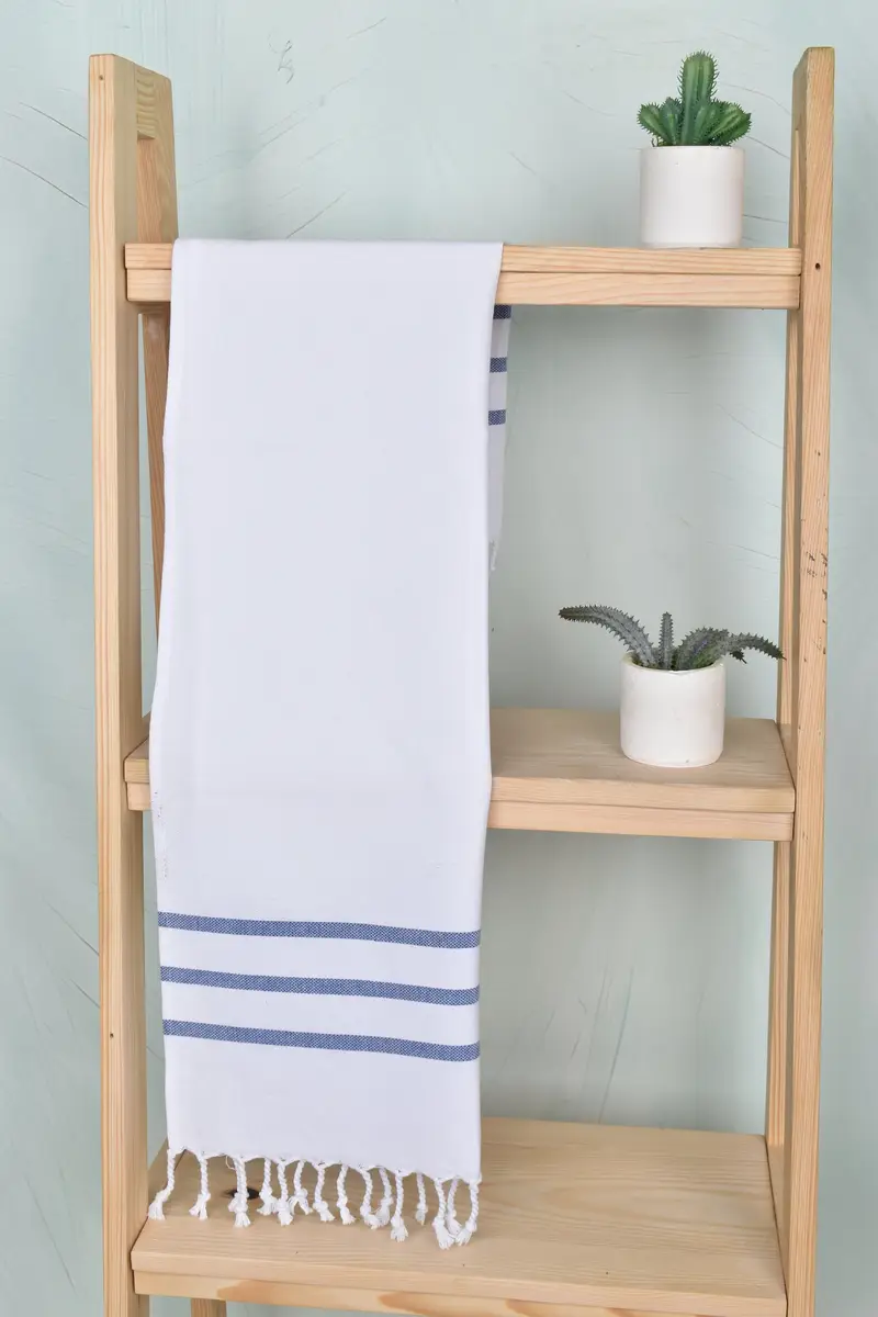 Wedding Shower Gift, Turkish Hand Towel, Custom Hand Towel, 40x20 Cotton Striped Towel, Personalized Hand Towel, First Wedding Anniversary Gift - 8