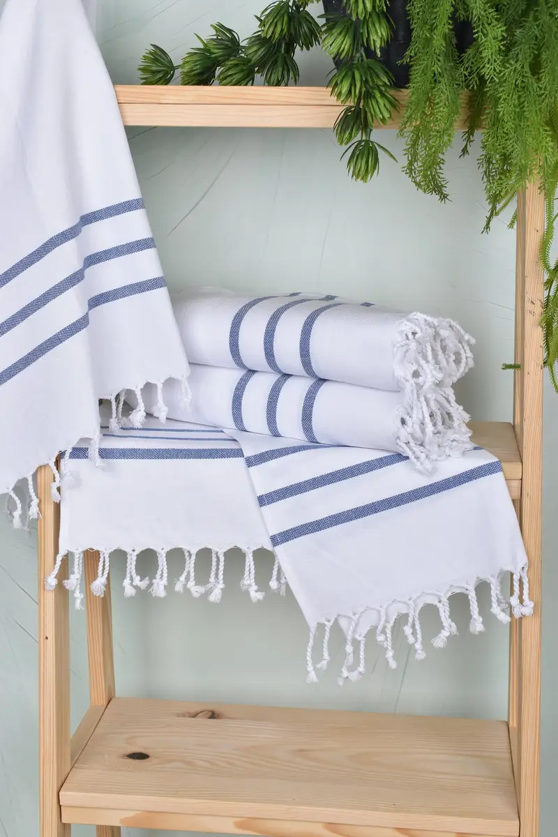 Wedding Shower Gift, Turkish Hand Towel, Custom Hand Towel, 40x20 Cotton Striped Towel, Personalized Hand Towel, First Wedding Anniversary Gift - 6