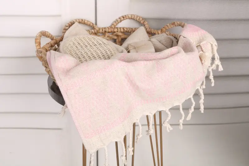 Seyahat havlu, yaz hediyesi, özel hediyeler, mutfak havlu, onun için hediye, Türk el havlu, özel el havlu, 40x20 keten Kilim Tasarım Havlu - 2