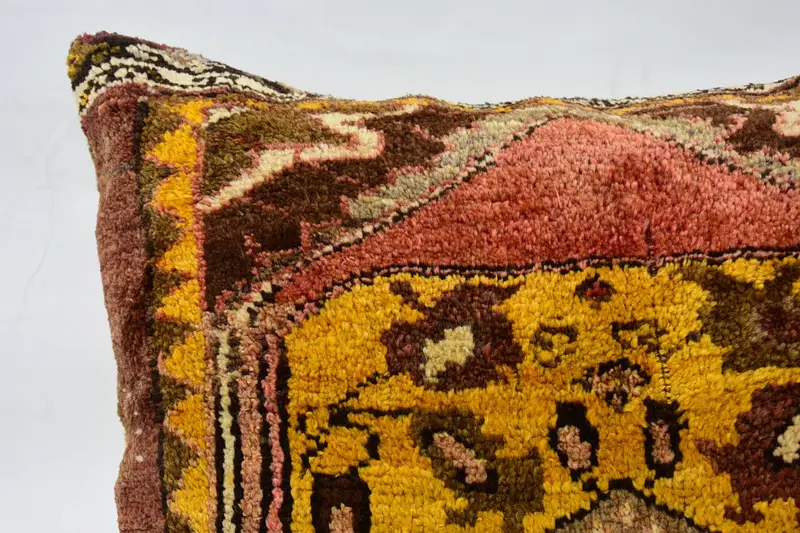 32x32 Brown Pillow, Vintage Kilim Pillow, Bench Cushion, Pillow Case, Traditional Pillow, Custom Cushion, Antique Pillows, Pillow for Sofa - 2