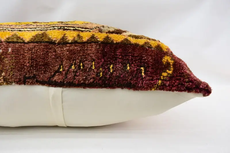 32x32 Brown Pillow, Vintage Kilim Pillow, Bench Cushion, Pillow Case, Traditional Pillow, Custom Cushion, Antique Pillows, Pillow for Sofa - 6