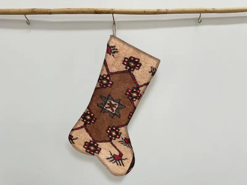 Medias estampadas con diseño oriental: acogedor regalo navideño, hecho a mano en turco