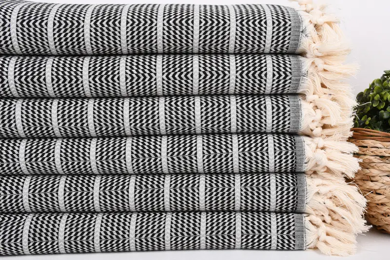 Eco-Friendly Turkish Towel, Wedding For Favor, 70x40 Cotton Striped Towel, Best Friend Gift, Travel towel, Custom Name Towel, Personalized Gifts - 2