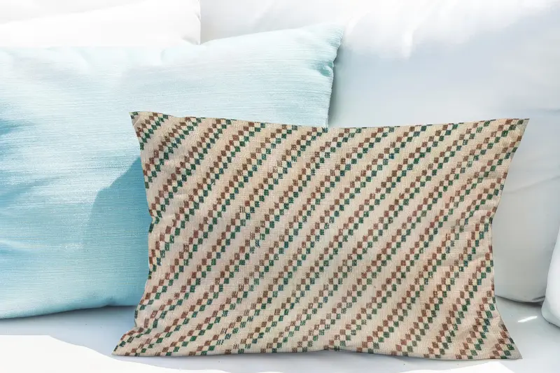 Handgefertigtes südwestliches Kelimkissen, Vintage besticktes Wurfkissen