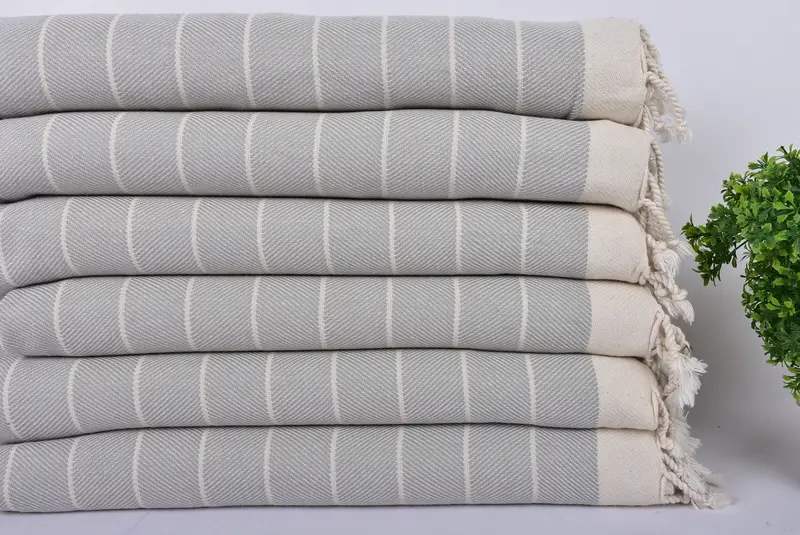 70x40 Cotton Herringbone Towel, Personalised Gift, Cotton towel, Turkish beach towel, Monogram Turkish Towel, Handmade Turkish hammam towel - 2