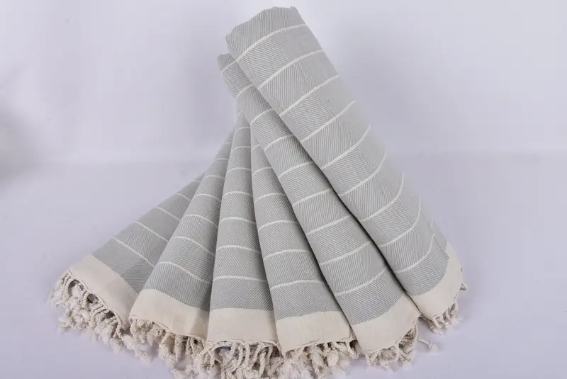 70x40 Cotton Herringbone Towel, Personalised Gift, Cotton towel, Turkish beach towel, Monogram Turkish Towel, Handmade Turkish hammam towel - 4