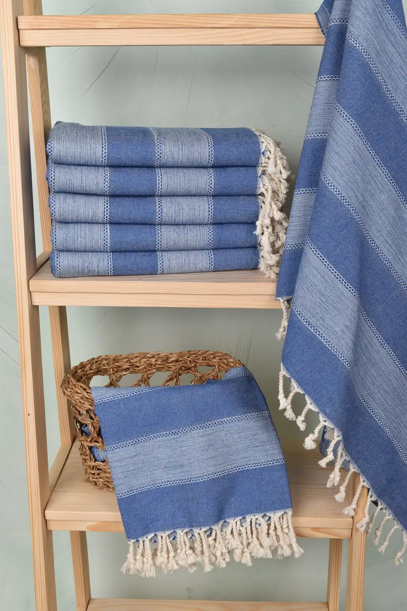 Soft towel, Grandma Gift, 68x36 Cotton Striped Towel, Bridal Shower Gift, Bridesmaid Gift, Cancun Bachelorette Party Gift Ideas, Turkish Towel Set - 3
