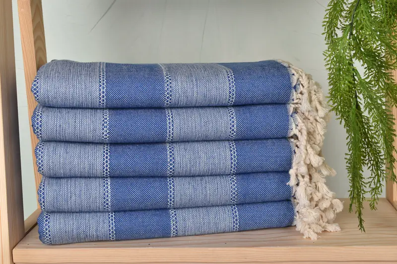 Soft towel, Grandma Gift, 68x36 Cotton Striped Towel, Bridal Shower Gift, Bridesmaid Gift, Cancun Bachelorette Party Gift Ideas, Turkish Towel Set - 2