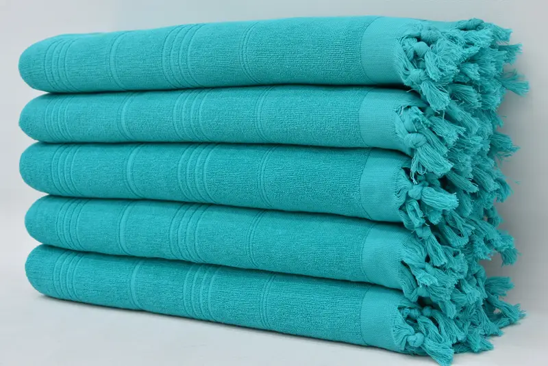 Bath towel, Luxury towel, Unique Gift, Bridesmaid Gift, Bachelor Party Favors, 70x36 Cotton Striped Terry Towel, Turkish bath towel for spa - 1