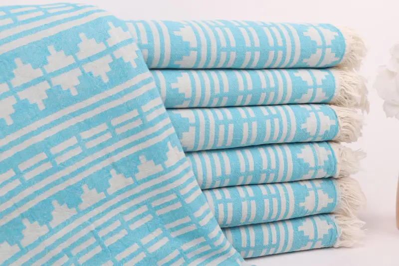 Gym Towel, Personalized Beach Towel, 70x40 Linen Kilim Design Towel, Family Gift Basket, Absorbent towel, Spa Towel, Quick-dry towel, Employee Gifts - 2