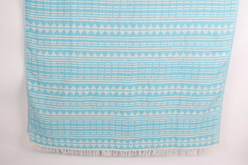 Gym Towel, Personalized Beach Towel, 70x40 Linen Kilim Design Towel, Family Gift Basket, Absorbent towel, Spa Towel, Quick-dry towel, Employee Gifts - 1